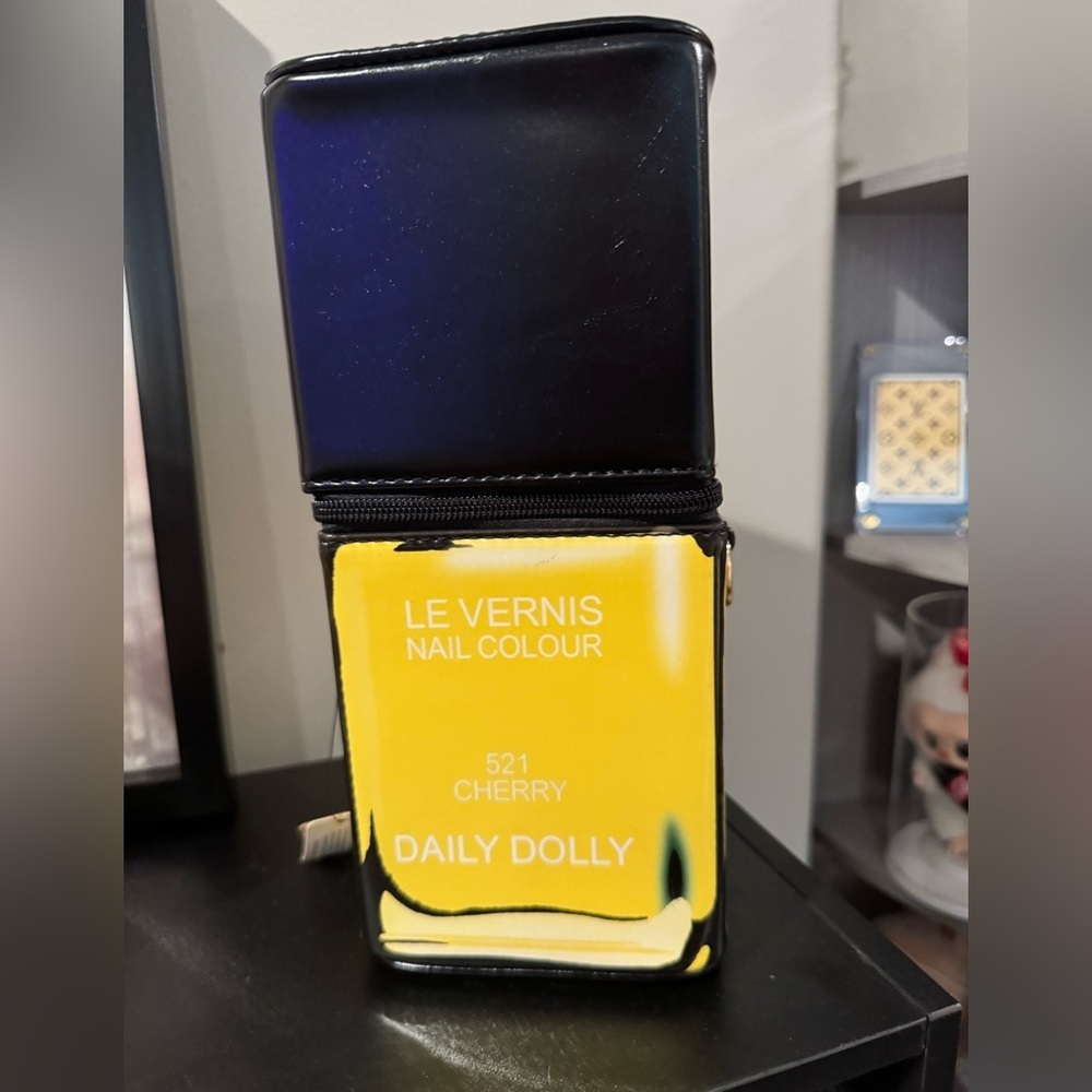 Nail Polish Yellow Crossbody Bag